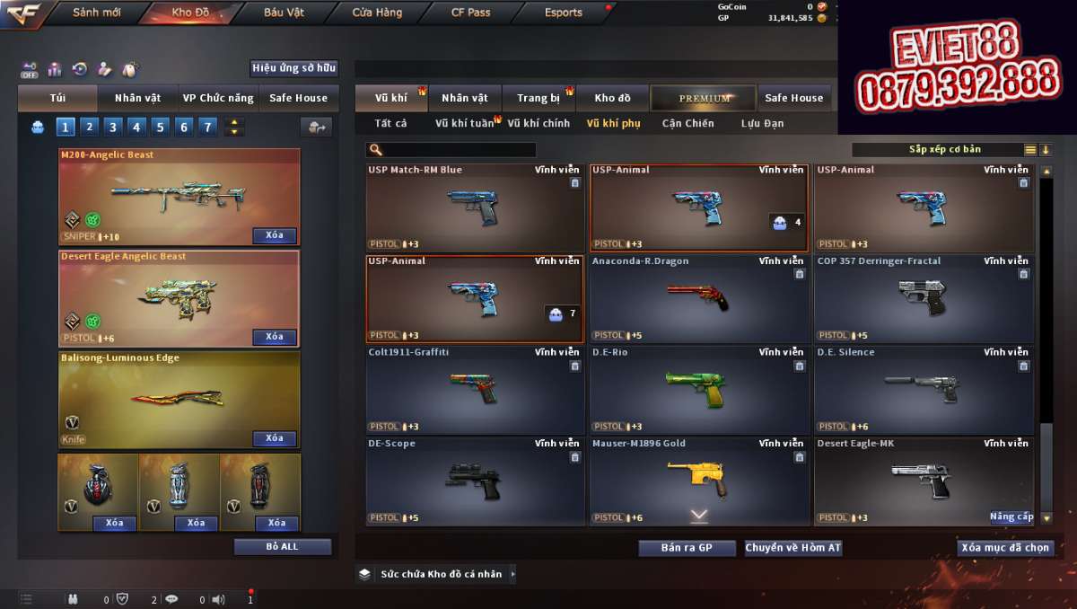 shop acc cf uy tin gia re